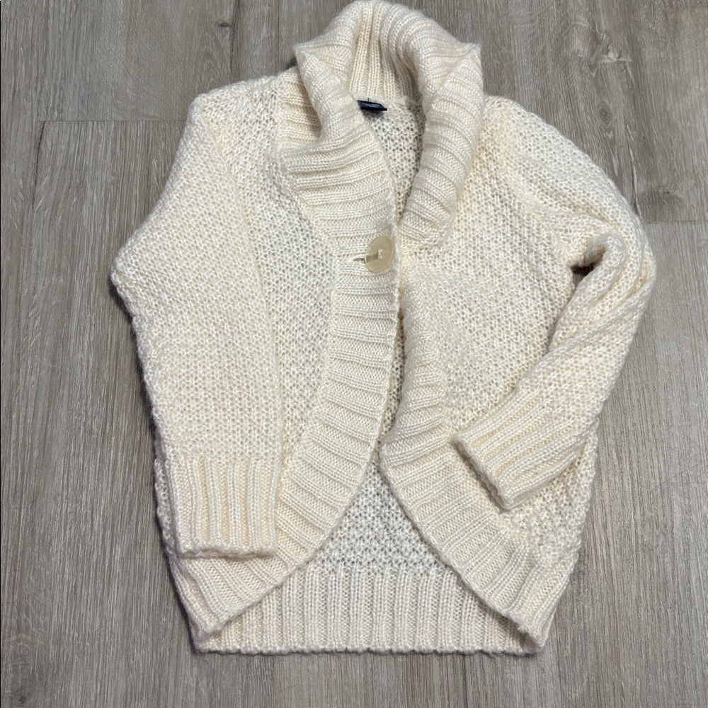 Gap Cozy Cream Knit Cardigan